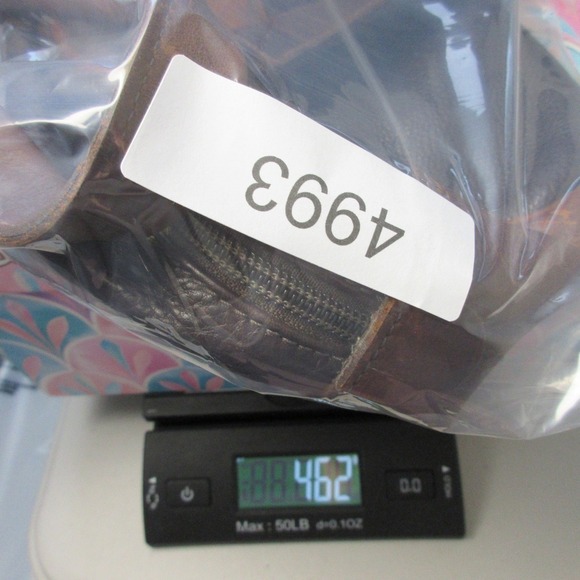 Roots Canada Leather Shoulder Bag Brown Pebbled Genuine Leather Hand Vtg y2k 462 - Picture 14 of 14